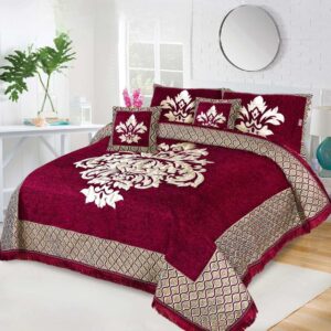 Velvet Jacquard Bedsheet set (6)