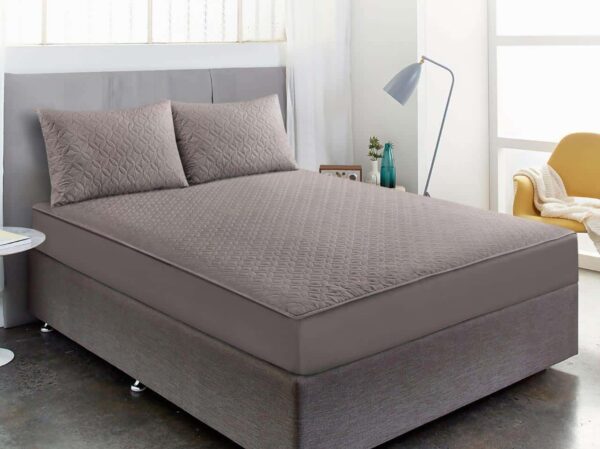 Luxury Waterproof Fitted Sheet - Spanish Grey