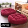 rounded Floor Cushion mahroon